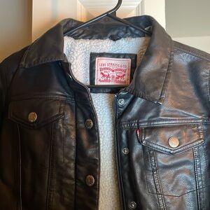 LEVIS Faux Leather Motorcycle Jacket XS